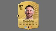 Mac Allister can score from long-range shooting (Image via EA Sports)